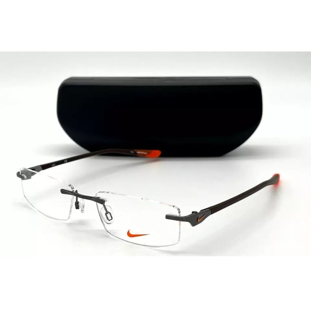 NIKE NK7909IN 032 Dark Brown / Demo Lens 52mm Eyeglasses